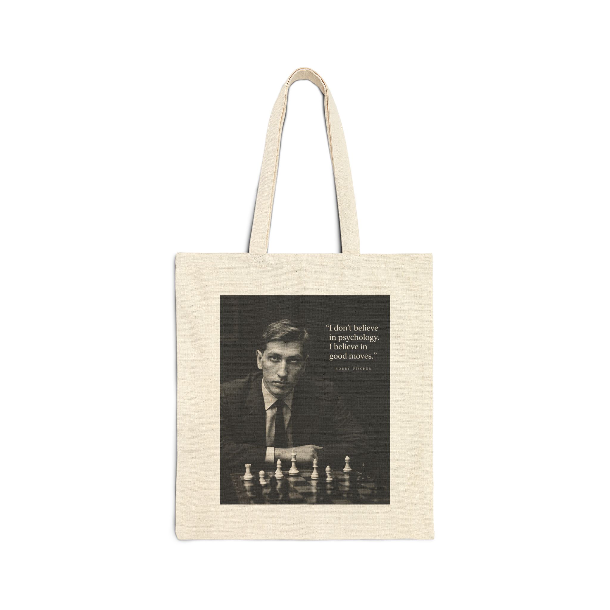 Bobby Fischer Quote Bag Main
