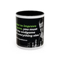 Accent Coffee Mug — "To Improve Your Game, Study the Endgame" José Capablanca Chess Quote